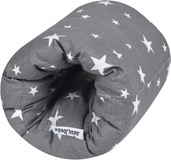 Sevi Bebe Pratik Emzirme Yastığı Gri Yıldız